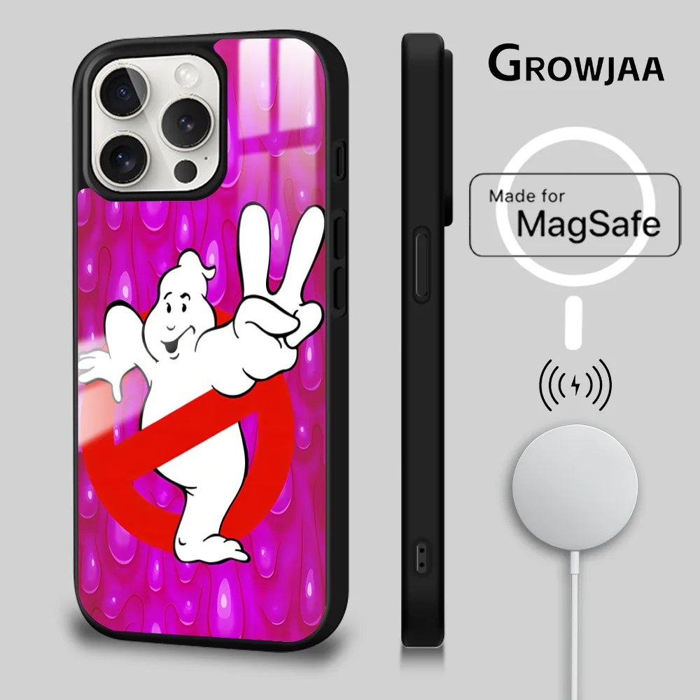 Movie E-Extreme G-Ghostbusters Magnetic Phone Case For iPhone 15 14 13 12 11 Pro Max Plus Mini Mirror Wireless Magnetic Cover