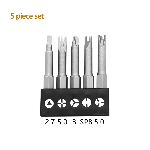 4-13 Stuks Speciale Vormige Schroevendraaier Set 50 Mm U-vormige Y Type Driehoek Innerlijke Pruim type Cross Drie Punten Schroevendraaier Bit Gereedschap
