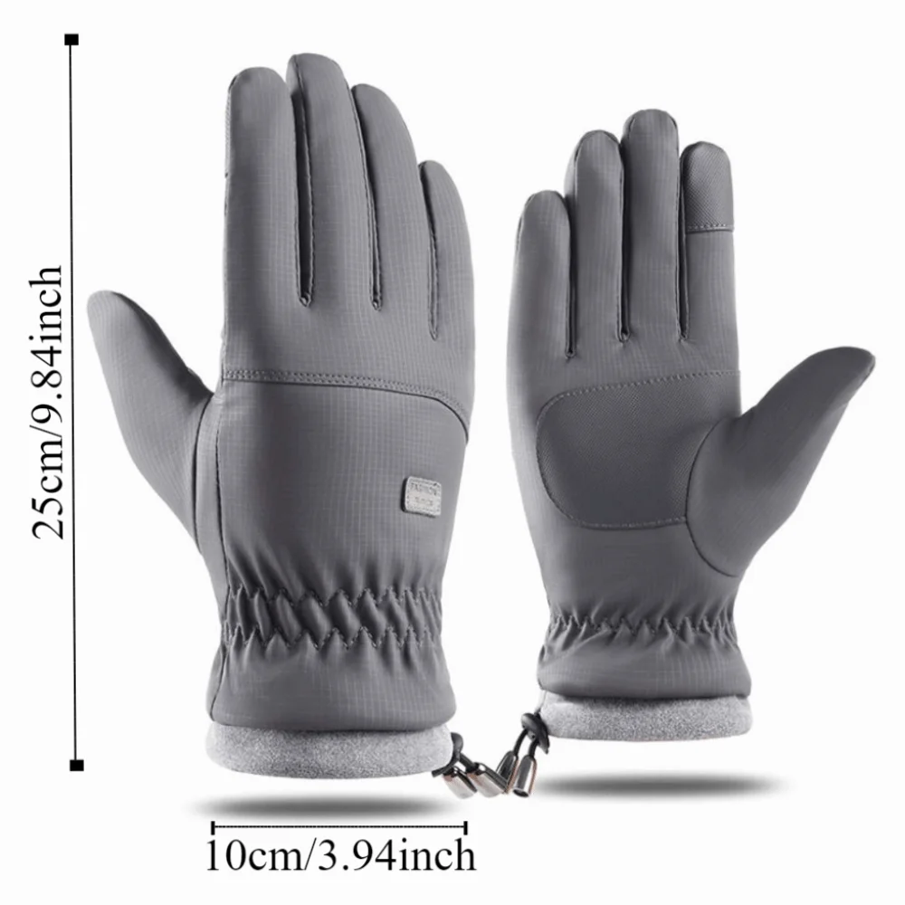 Warm Winter Cycling Gloves Waterproof Anti-Slip Riding Protective Mittens Windproof Breathable TouchScreen Mittens Running