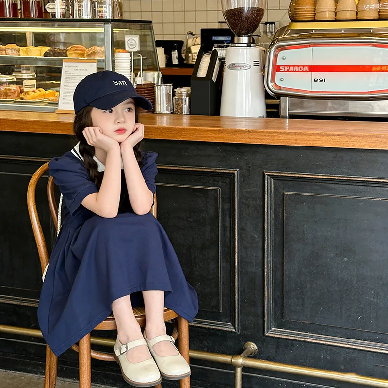 

Children's Summer Loose Short-Sleeve DresspoloCute and sweet princess dressTFashionable pleated skirt