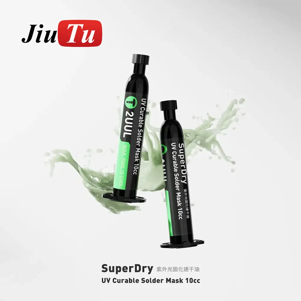 2UUL Repair Tools SC55 SuperDry UV Curable Solder Mask 10CC For Phone Repair Jumping Wire Quick Dry Curing Welding Paste Flux