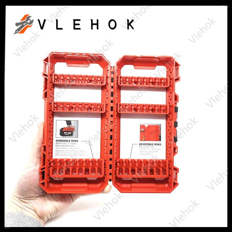 

48-32-9921 PACKOUT Medium Case 6PC Drill Support For 1/4” Hex Bits Electrician Storage Box Power Tool Accessories