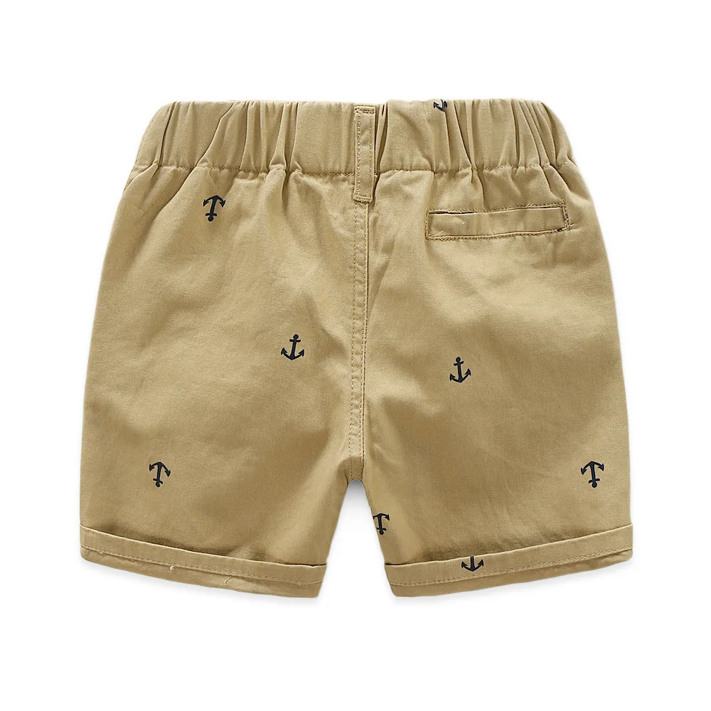 Children Shorts Toddler Kids Short Pant 2-9 Years Summer Cotton Anchor Boys Beach Shorts  Leisure Capris  Baby Clothing