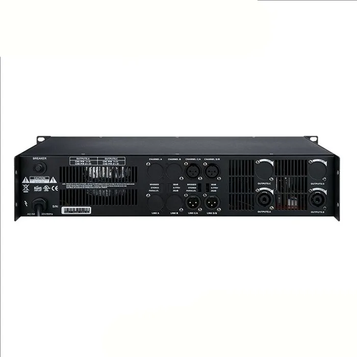 HC 7.1 RMS 700 واط 700 واط 2U الفئة D مكبر للصوت الصوت مكبر كهربائي