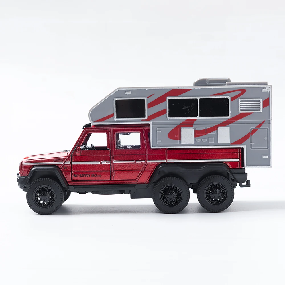 1:32 Diecast RV Recreational Motorhome Car Model Classic Pull Back Car Miniature Vehicle Replica For Collection Gift for Kids