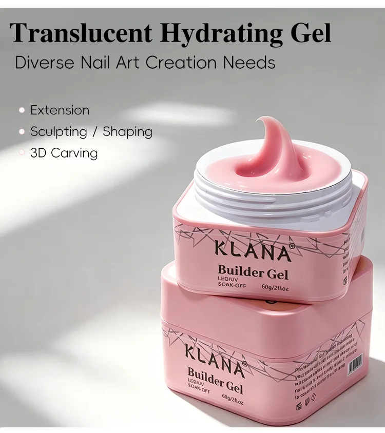 60G Builder Gel mit Papierunterlage für Nagelverstärkung, schnelle Verlängerung, UV-LED-Phototherapie-Gel für Nagelkunst, Maniküre und Nagelstudio-Bedarf – Detail 5