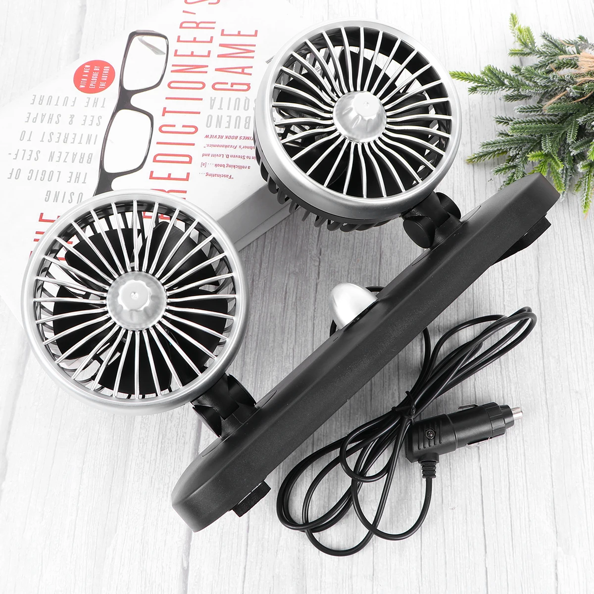 

Car Double-head Electric Fan USB Truck Air Cooler Cooling Double-headed Vehicle