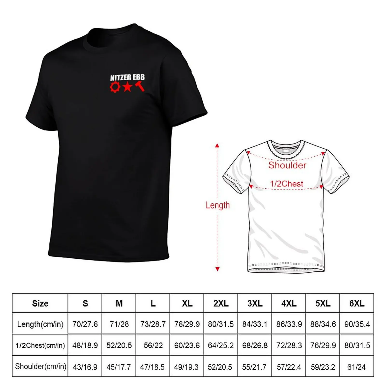 Nitzer Ebb - EBM - Side T-Shirt t shirt personalised anime t shirts for man T-Shirt