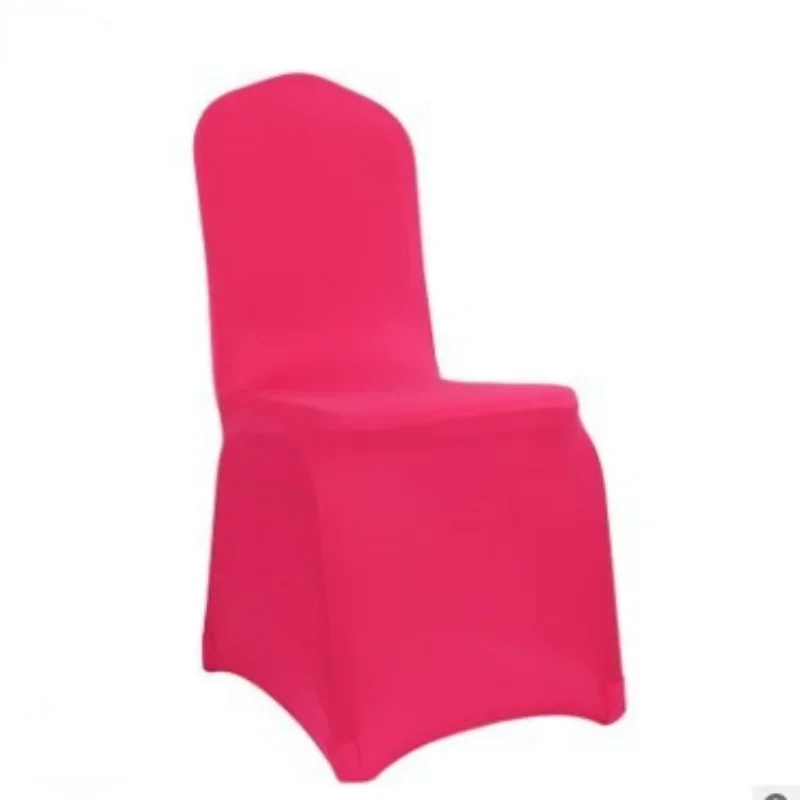 DD 100pcs Stretch Polyester Chair Cover Wedding Hotel Chaircovers Banquet Thickening Universal One-piece Wedding Chair Cover