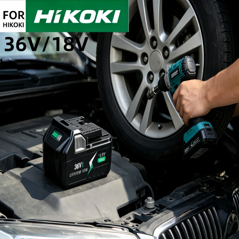 

For Hitachi Hikoki Metabo HPT BSL36A18 BSL36B18 Battery, 18V 36V 6.0Ah Li-ion Rechargeable Power Tool Batteries High Performance
