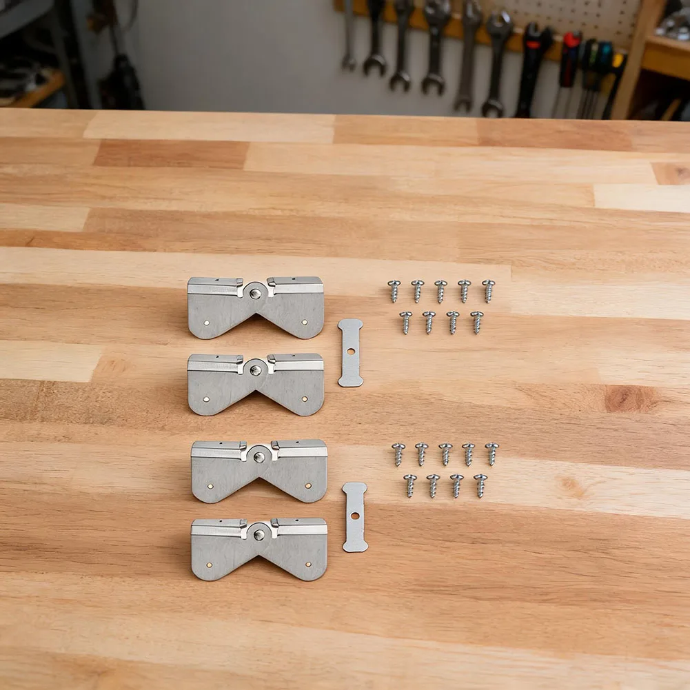 1 Set Gutter Downspout Extension Hinge Flip Up Aluminum For Easy Installation Home Upgrade Drainage System Accessories