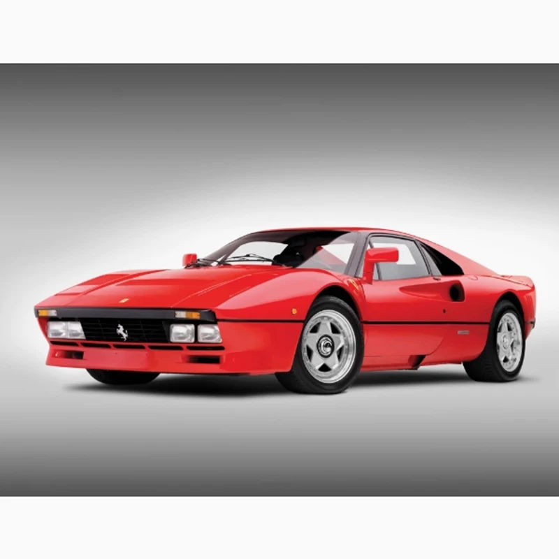 Diecast in scala 1:18 1984 288 GTO Supercar Modello da corsa in lega rossa Finito Simulazione Collezione Decorazione Regalo Giocattolo Display