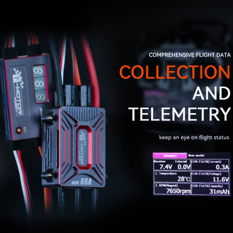 T-MOTOR AM LINK ESC AM 66A AM66A AM Serie ESC Per Elicottero Multi-rotore Quadcopter UAV RC Droni
