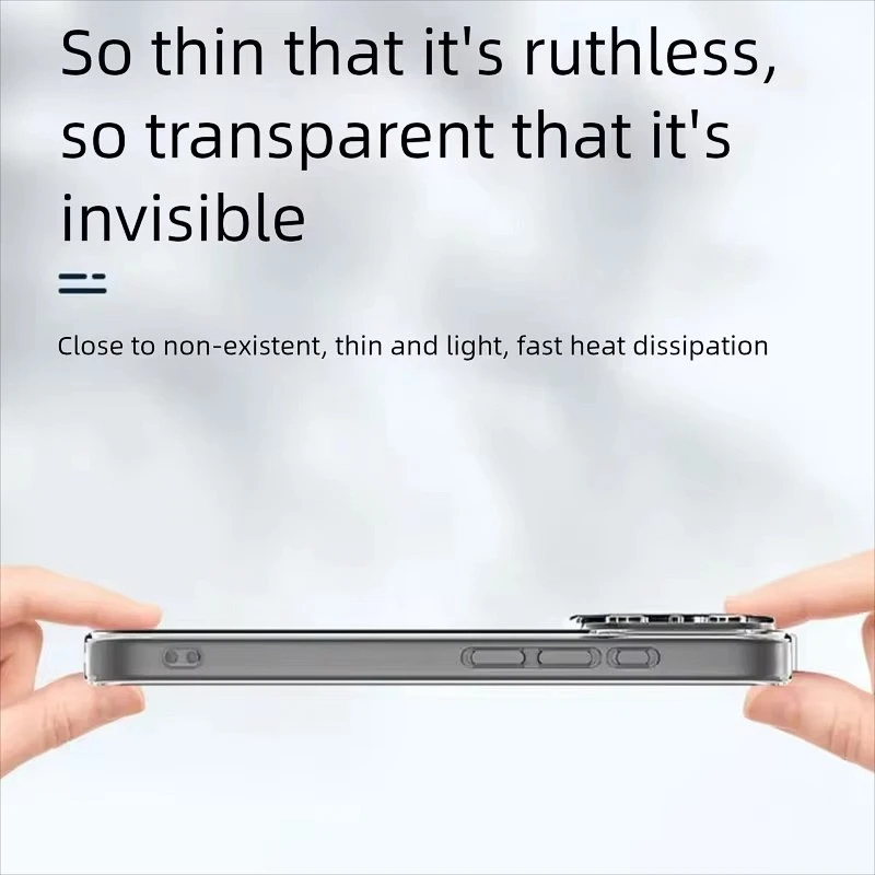 Soft TPU Clear Phone Case For iPhone 17 11 12 13 14 15 16 Pro Max Ultra-thin Back Cover Case For iPhone Air XR X XS MAX 16 Plus - náhled 6