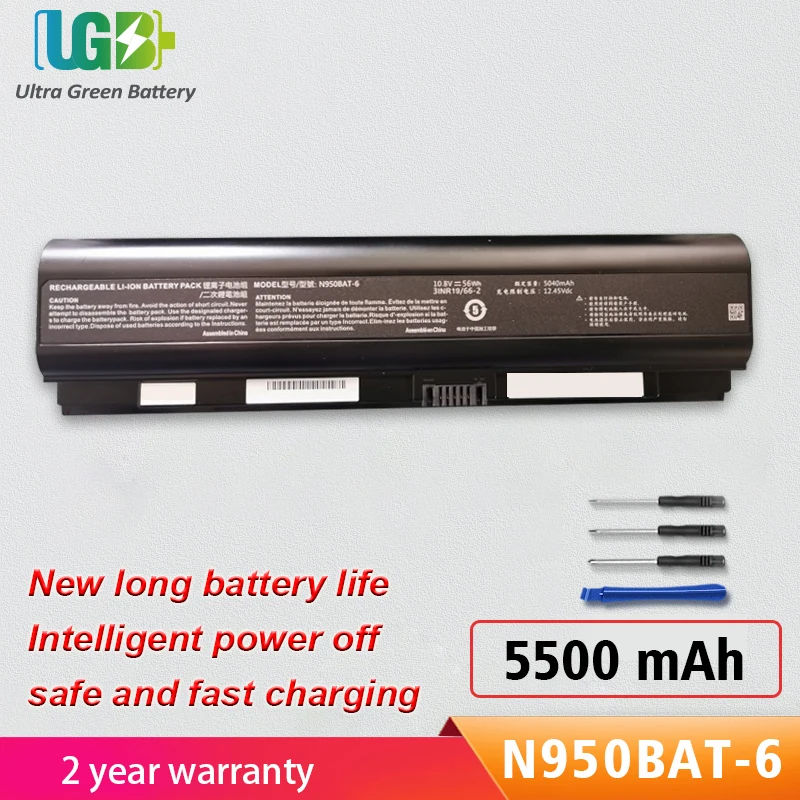 

UGB New N950BAT-6 Battery for Clevo N950KP6 N950TD N950TP6 N957KP6 N957TD N957TP6