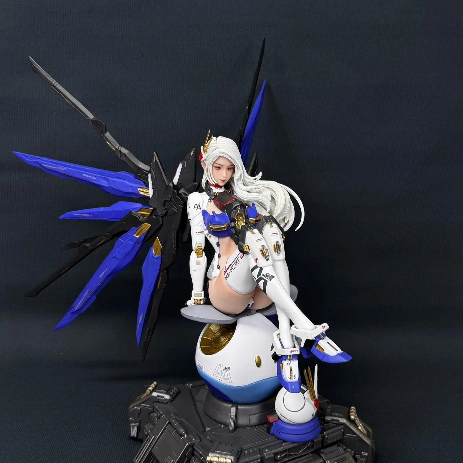 Anime gundam mecha menina 3.0 figura de ação modelo meninos brinquedos colecionáveis estatueta ornamento amigo presente pvc 36cm