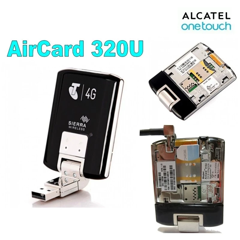 새로운 잠금 해제 시에라 Aircard 320U 무선 4G LTE 모뎀 100Mbps,4G LTE 대역: 1800/2600MHz +