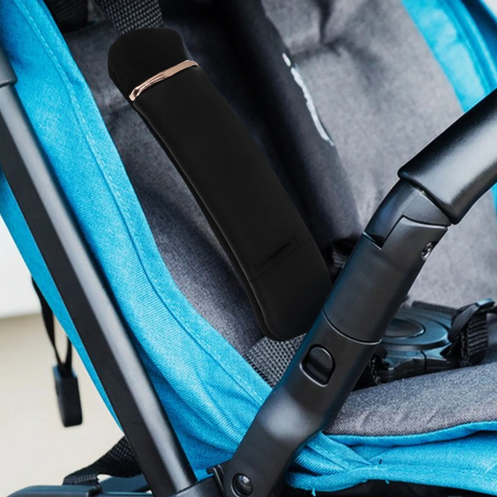 3 قطعة وسادة حزام أمان الطفل العالمية أسود ناعم الكتف المنشعب حزام يغطي عربة عالية وسائد كرسي أغطية حماية #1