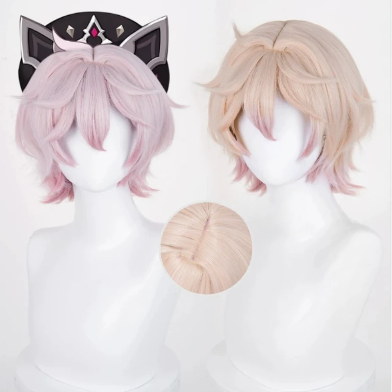 

Genshin Impact Mondstadt Talia Cosplay Wig Lace Top Bleached Knots Two Colors Optional Long Straight For Women Halloween