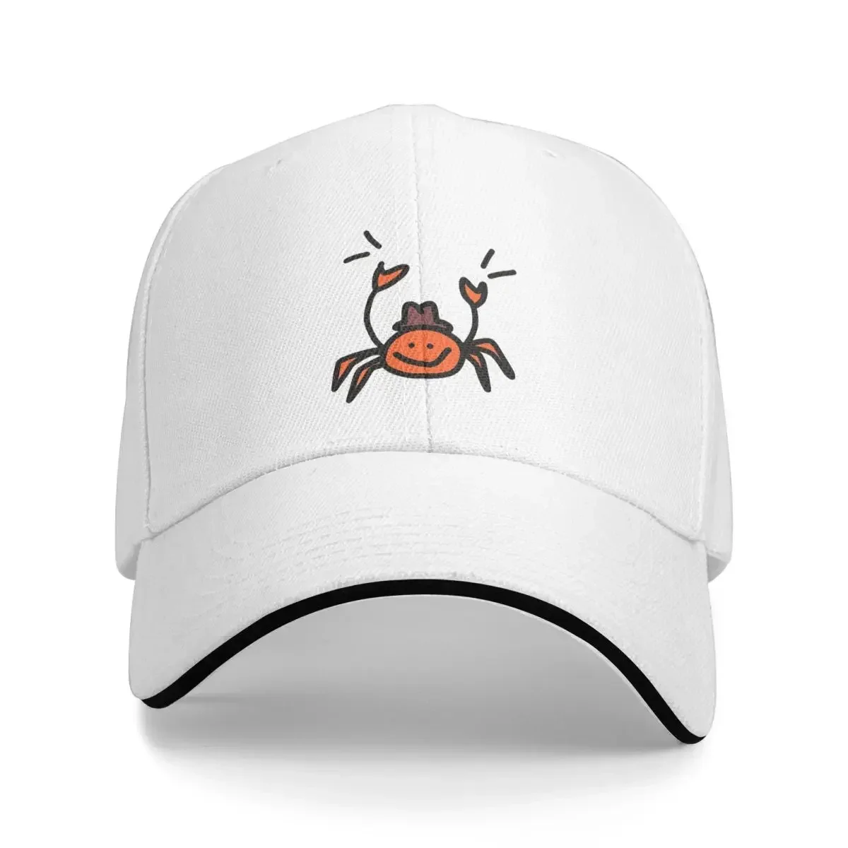 Crab With Baseball Caps Snapback Fashion Baseball Hats Breathable Casual Outdoor Unisex Polychromatic Customizable