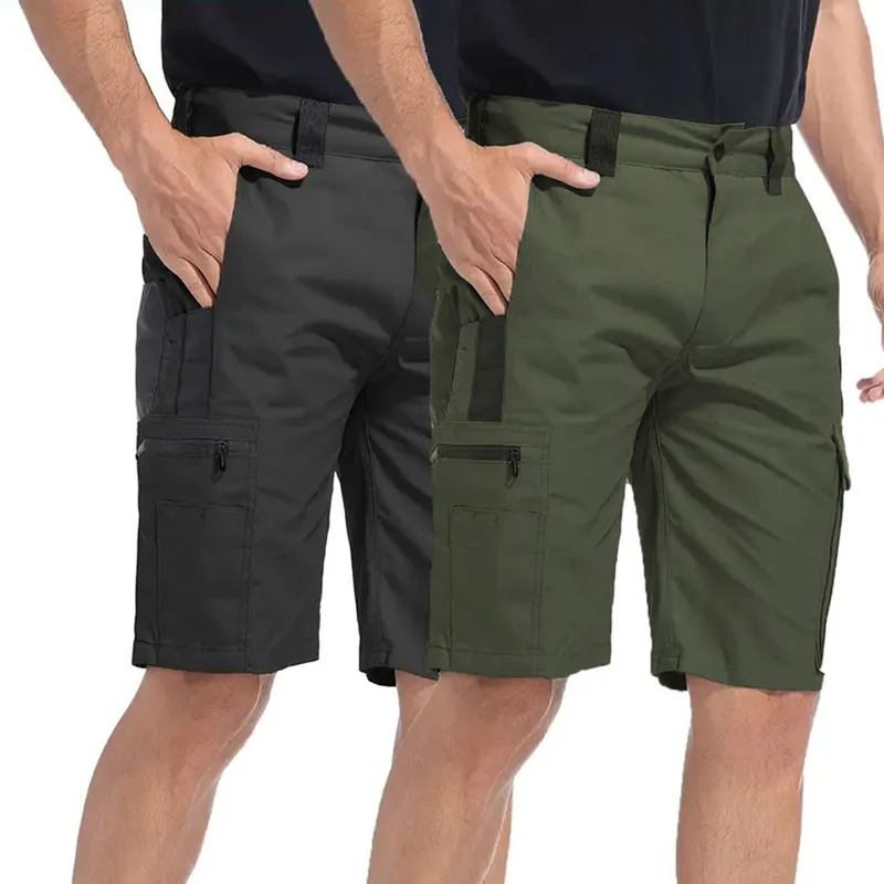 New Tactical Work Pants Men Camouflage Shorts Outdoor Multi-pocket Casual Cargo Short Pants Quick Dry Wear-resisting Shorts Male