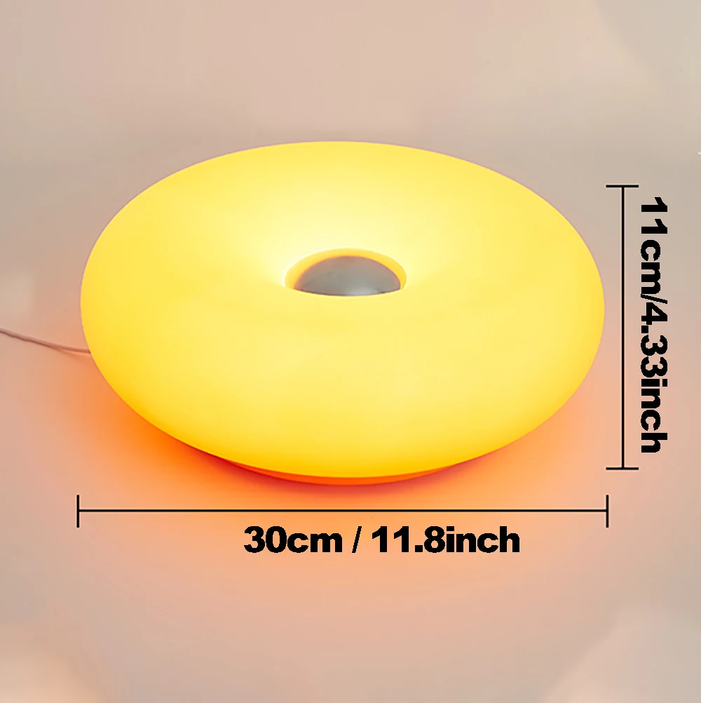 Donut-Tischlampe Schlafzimmer Nachttischlampe Wohnzimmer Esszimmer Wandmontierte Dekorative Ambientebeleuchtung (Nicht aus Glas) – Detail 1