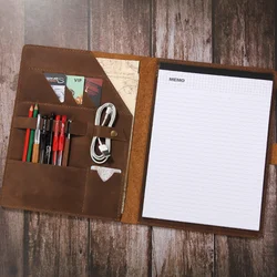 Vintage Diaries A4 size Journals notebook genuine leather personal planner note book grey black brown travel Sketchbook
