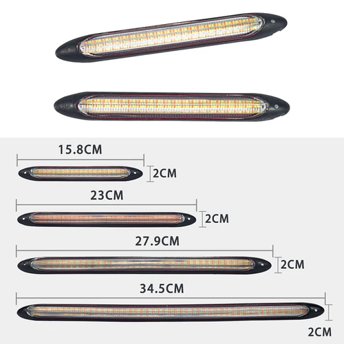 Imagen 2 del producto 2 uds señal de giro Led lámpara de circulación diurna luces de conducción DRL lámpara auxiliar de coche lámpara de señal estroboscópica foco de advertencia intermitente