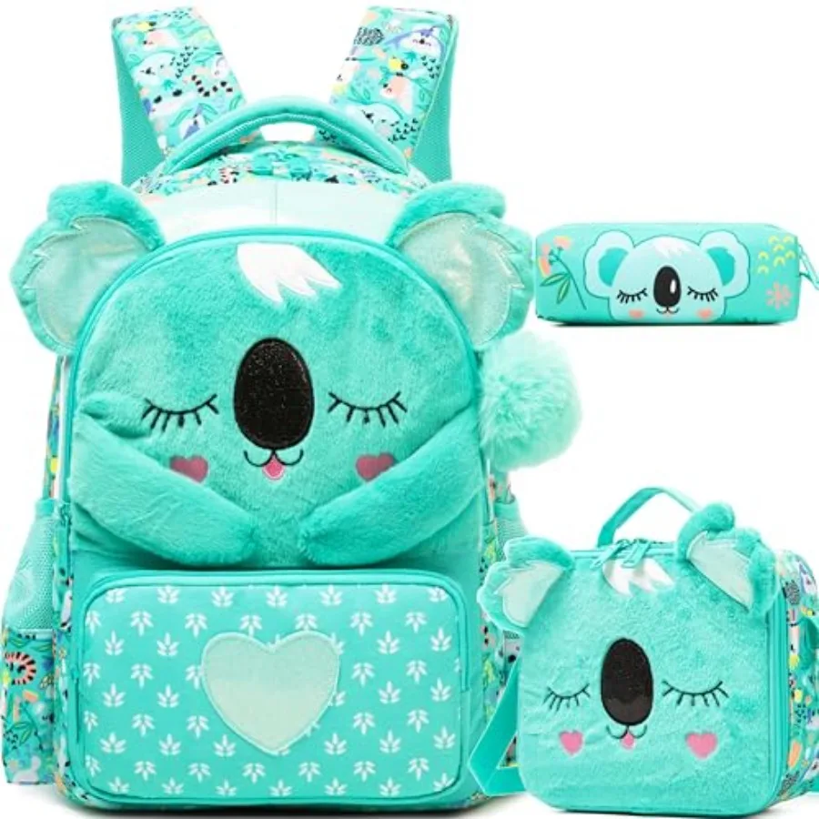 

Meetbelify School Backpacks for Girls Boys Backpack with Lunch Bag for Elmentary Students