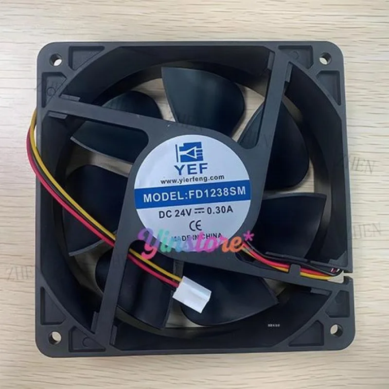 Y 1 Pc. New for  FD1238SM Cooling Fan 12038 DC24V 0.30A 12CM 3Pin