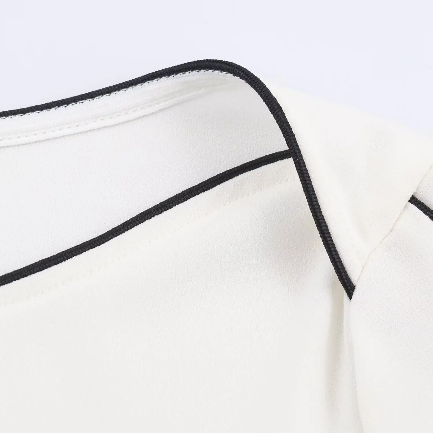 Bsay contraste aparado camisa branca moda feminina 2025 outono novas blusas soltas de manga comprida francês chique escritório senhoras topos