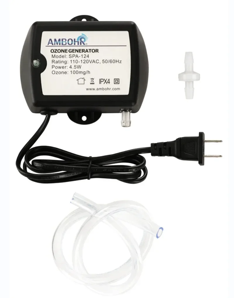 For AMBOHR SPA-124 110V 100mg US plug for Cold Plunge Water Filter Ozone Generator For Spa