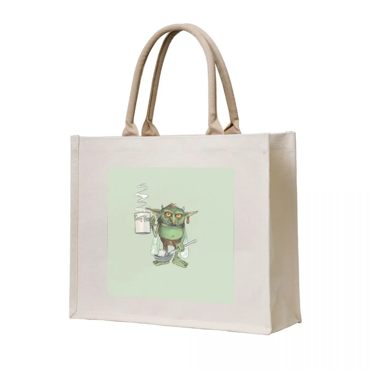 

coffee gnome Tote Bag Canvas bag for women Beach bag Women's custom fabric