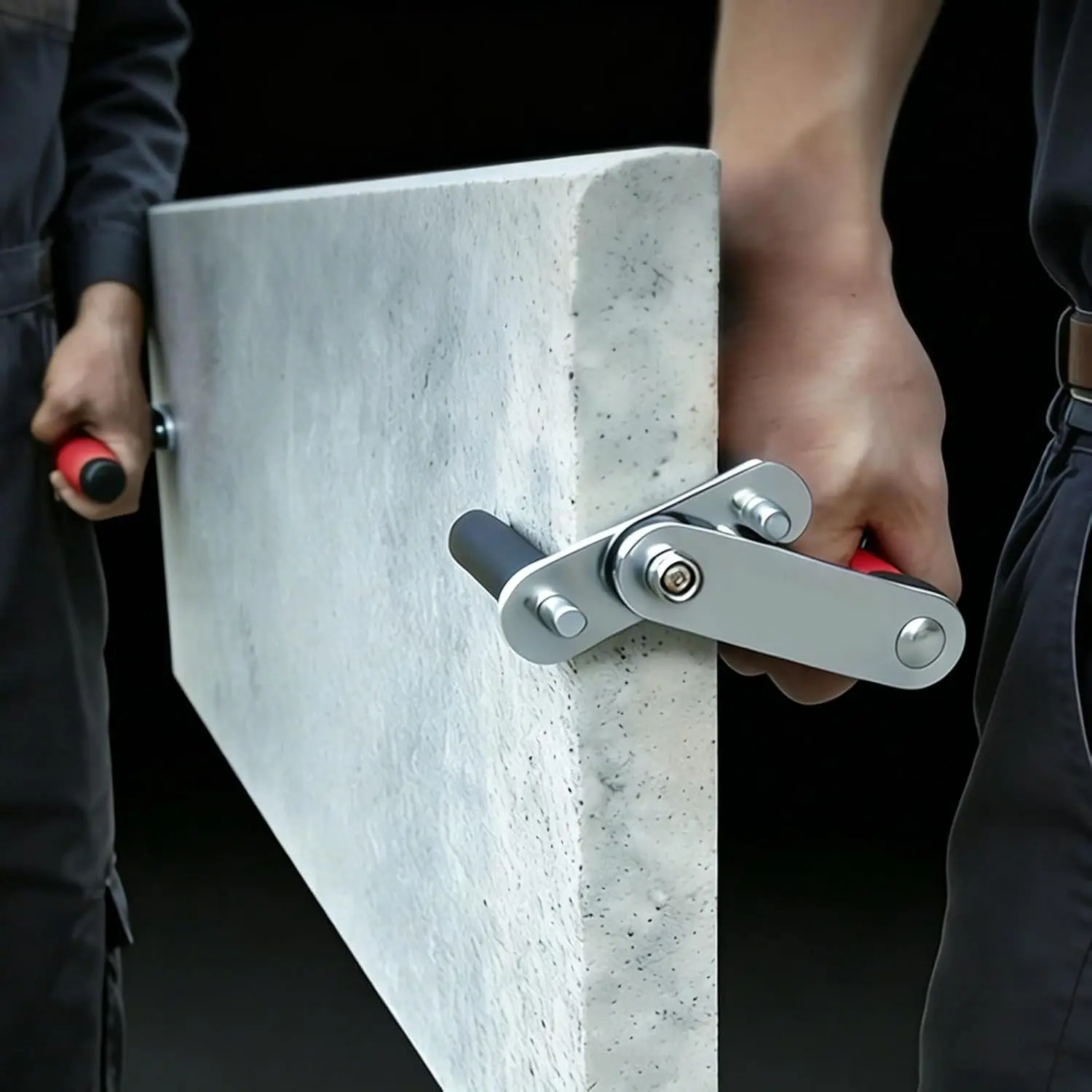 Heavy Duty Panel Carrier Clamp Aluminum Sheet Lifting Tool Board Gripper Construction Panel Transport Handle 80kg Load Bearing
