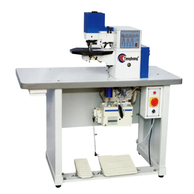 

Tenghong TH-292 Automatic Hot Cementing Folding Machine For Leather Edge Upper Hot Cement Shoe Sewing Tape Edge Folding New