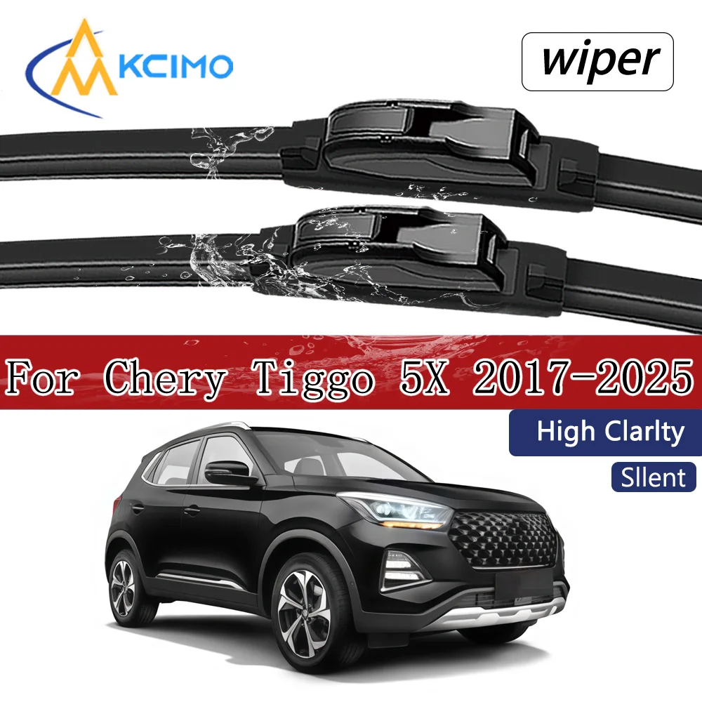 

Windshield Wiper Blades All-Weather Performance Exact Fit For Chery Tiggo 5x 2017-2025 Quiet Set of 2 Front Wiper Blade