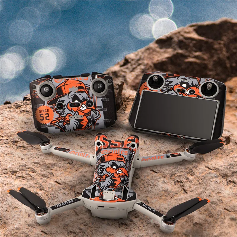 for DJI MINI 3 PRO PVC Sticker Drone Body Remote Control Skin Stickers Protective Film RC-N1/DJI RC  Drone Accessories