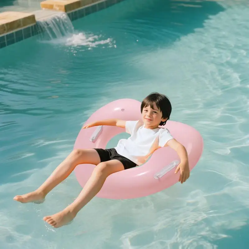 Inflatable Pool Ring Heart Shape Pool Tubes Water Lifesaving Supplies for Beach Shower Wedding Bridal Engagement Graduation