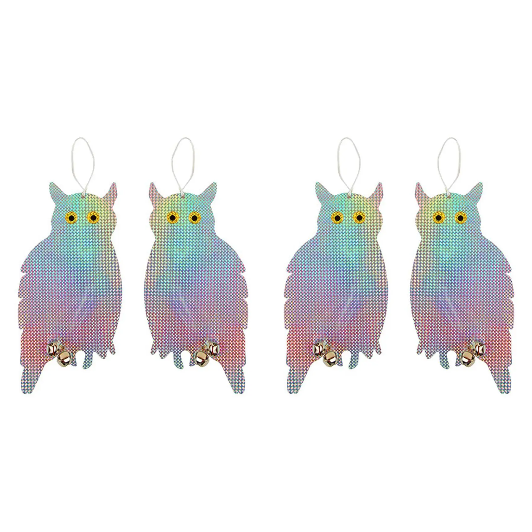 

AT21-4PCS Owl Bird Repellent Bird Deterrent Hanging Device Effectively Keep Birds Away Scare Away Birds Garden Supplies