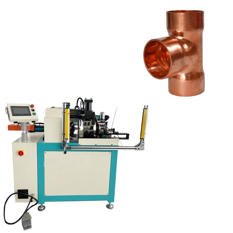 Automatic Muti-station T-shaped Copper Fittings Tube Expanding Machine for Copper Tee Fittings