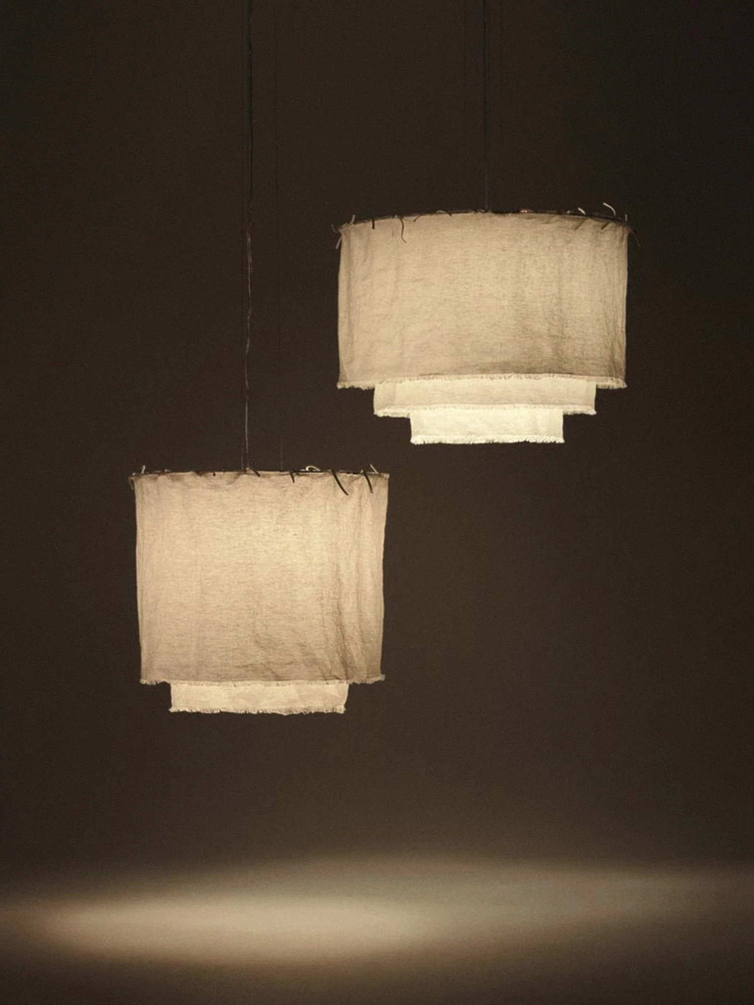 Japanese white fabric pendant light Restaurant Wabi Sabi round lamp Designer Tea Room Bar Homestay Hotel Private Room loft lamp