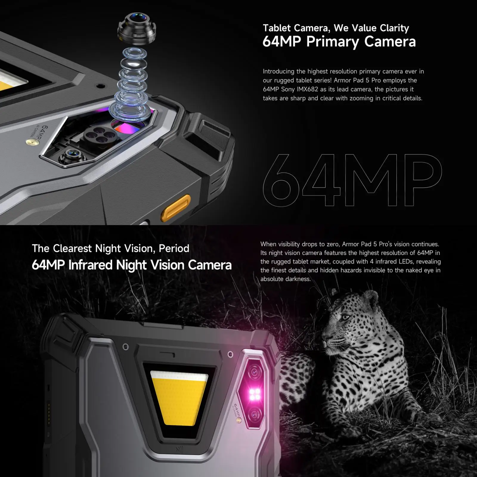 Прочный планшет Ulefone Armor Pad 5 Pro 5G, 12 ГБ + 512 ГБ, 11 дюймов, 24200 мАч, 108 МП, камера, 120 Вт, Android 15 NFC, защита от падения, 5G Smart Pad