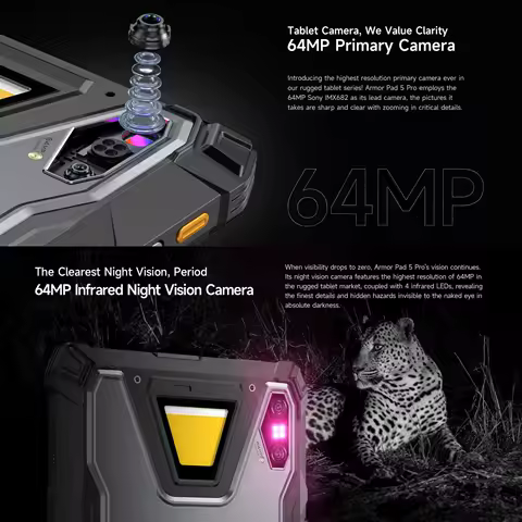 Ulefone Armor Pad 5 Pro 5G Rugged Tablet 12GB+512G...