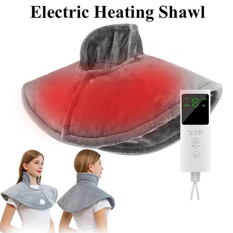 

Electric Heating Pad Constant Temperature Hot Compress Heated Shawl Warmer Shoulder Neck Fatigue Relief Back Relax Tool Washable