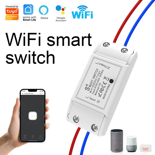 Tuya interruptor inteligentes wifi ,  control bidireccional, temporizador Universal, funciona con luz LED,compatible con Alexa y Google