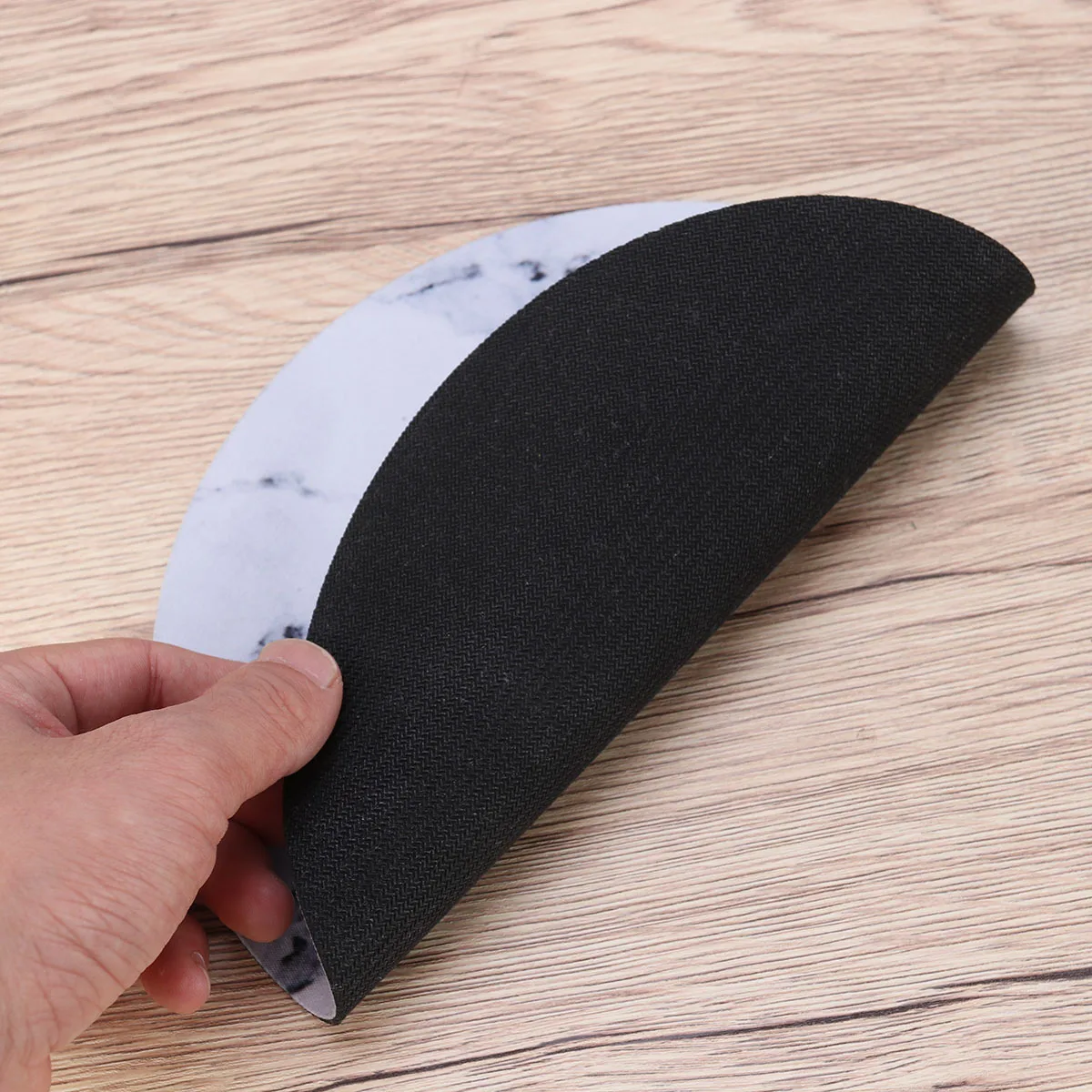 

1pc Marble Mouse Pad Round Rubber Gaming Surface Smooth Precision Mat For Laptop Pc Tablet Computer Desk Accessory