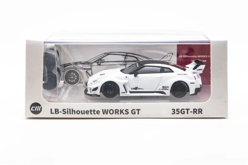 LBWK Supersilhouette-Modèle de voiture moulé sous pression blanc, modèle CM, 1:64, 35fragment RR