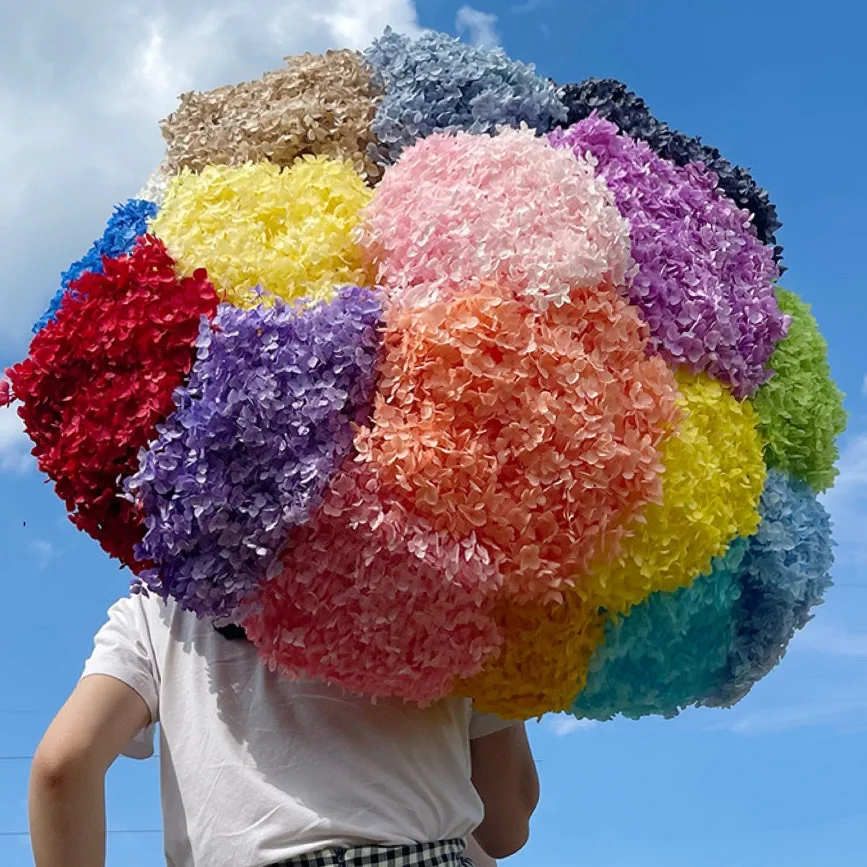 

One Bunch Natural Hydrangea Macrophylla Dried Flower Really Natural Flowers A Large Bouquet of Dry Flowers