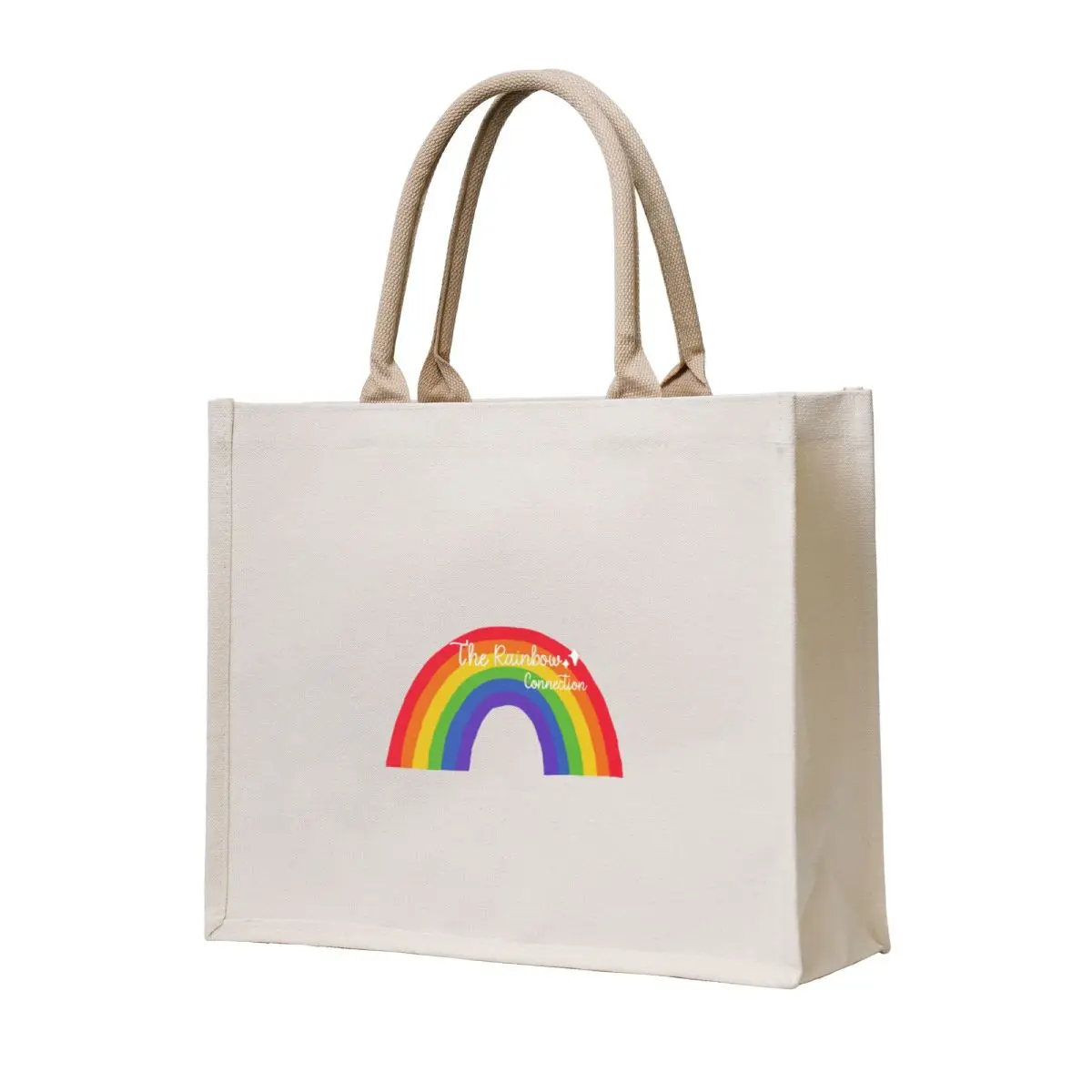حقيبة هدايا Rainbow Connection Tote، حقيبة رائعة، حقيبة تسوق محمولة، حقائب شاطئ نسائية