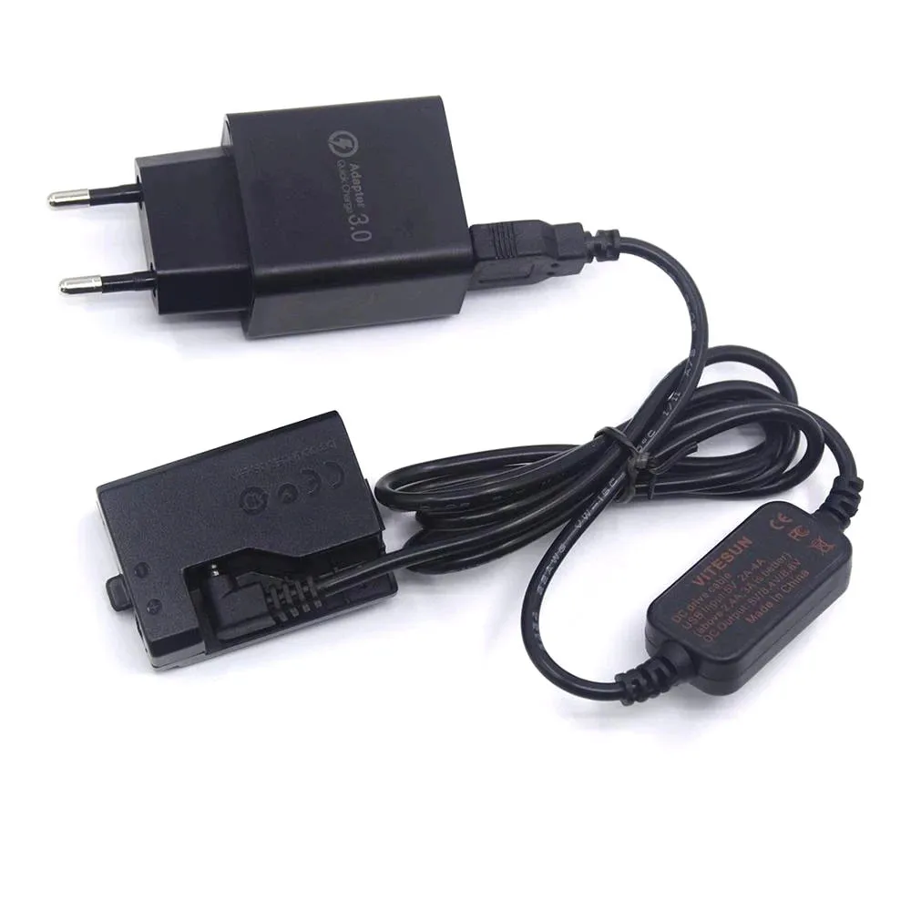 DR-E10 LP-E10 Fake Battery+Charger Adapter+USB Power Cable For Canon EOS 1200D 1300D 1500D 2000D 3000D X90 X80 X70 X50 T5 T6 T7